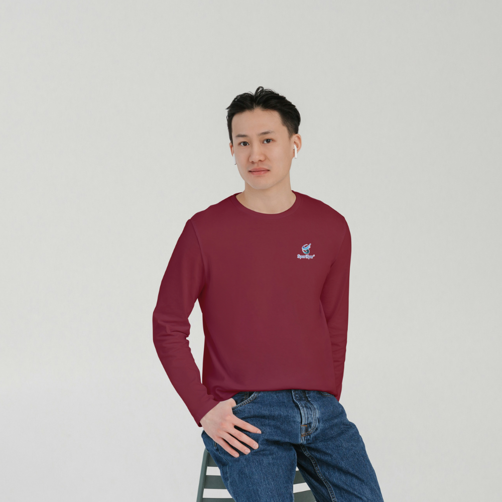 Men_Round_Neck_Tshirt_Full_Sleeves_Maroon_Sportifyer.com