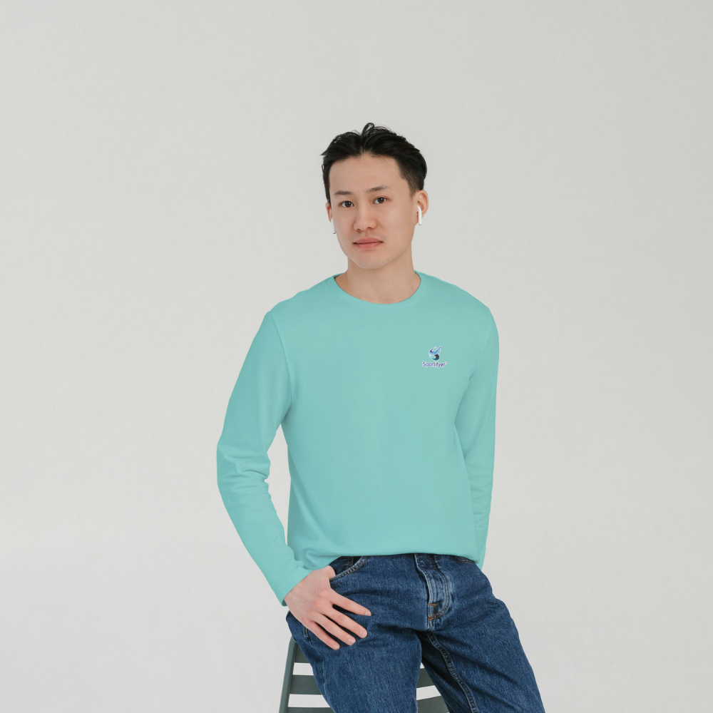 Men_Round_Neck_Tshirt_Full_Sleeves_Mint_Sportifyer.com