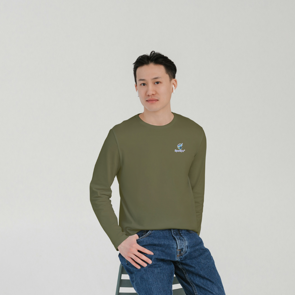 Men_Round_Neck_Tshirt_Full_Sleeves_Olive_Green_Sportifyer.com