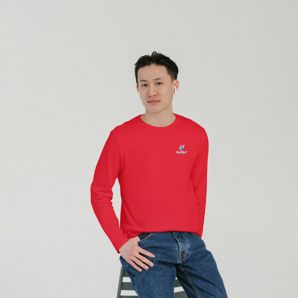 Men_Round_Neck_Tshirt_Full_Sleeves_Red_Sportifyer.com