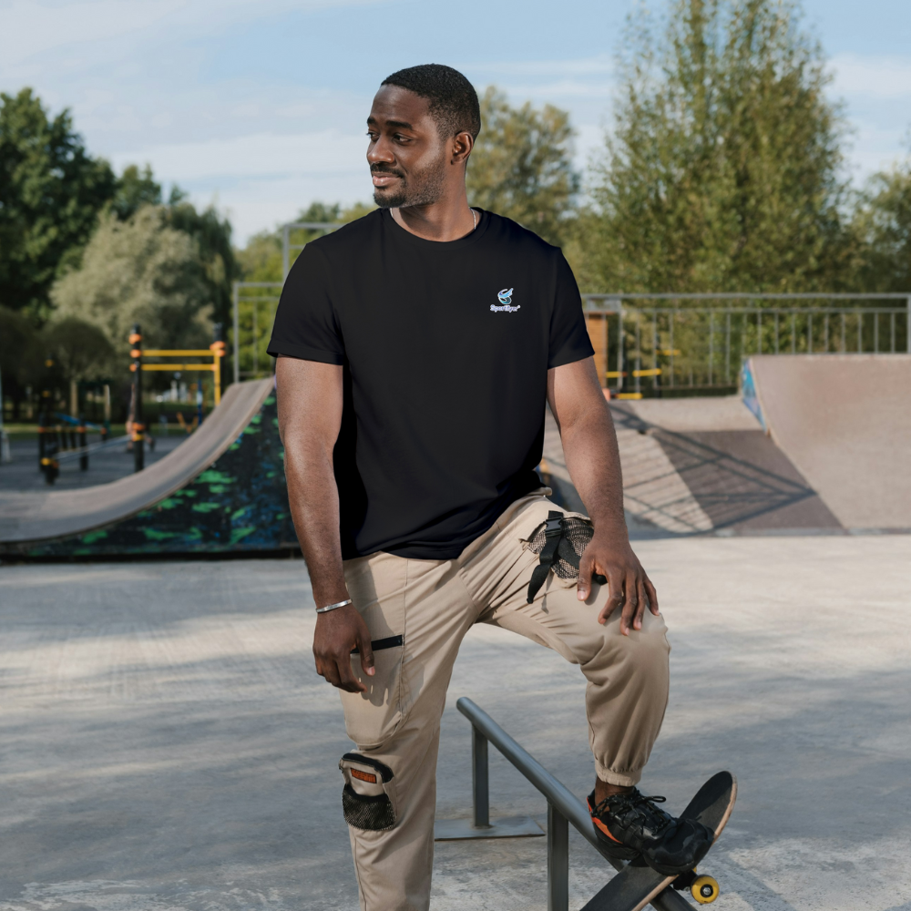 Unisex_Round_Neck_Tshirt_Half_Sleeves_Black_Sportifyer.com