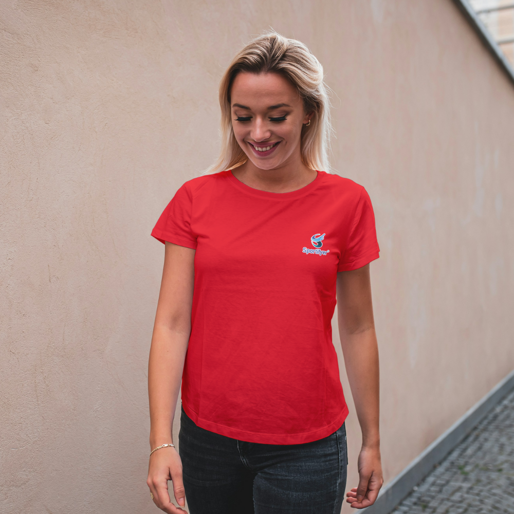 Unisex_Round_Neck_Tshirt_Half_Sleeves_Red_Sportifyer.com_1